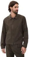 Alex Crane  Pac Flannel Zip Jacket Juniper In Brown