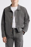 Alex Crane  Pac Organic Cotton Ripstop Shell Jacket In Gray