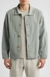 Alex Crane  Pac Organic Cotton Ripstop Shell Jacket In Jade