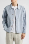 Alex Crane  Pac Organic Cotton Ripstop Shell Jacket In Wave