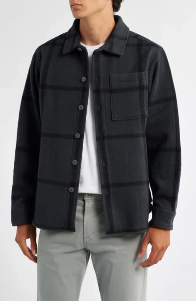 Alex Crane  Park Wool Overshirt In Black
