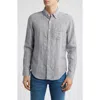 Alex Crane  Playa Linen Button-down Shirt In Blue