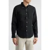 Alex Crane  Playa Linen Button-down Shirt In Black