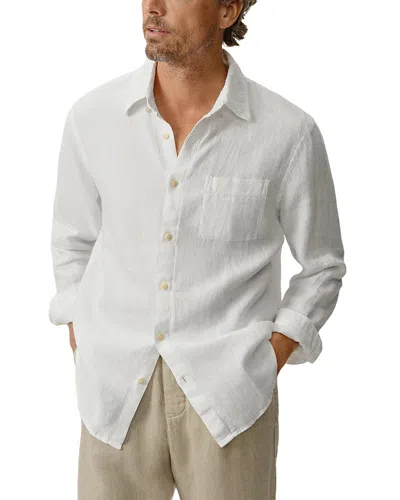 Alex Crane  Playa Linen Shirt In White