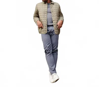 Alex Crane  Quilted Kite Jacket In Tank Maps In Yellow