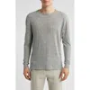 Alex Crane  Sun Linen Long Sleeve T-shirt In Gray