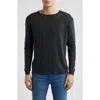 Alex Crane  Sun Linen Long Sleeve T-shirt In Black