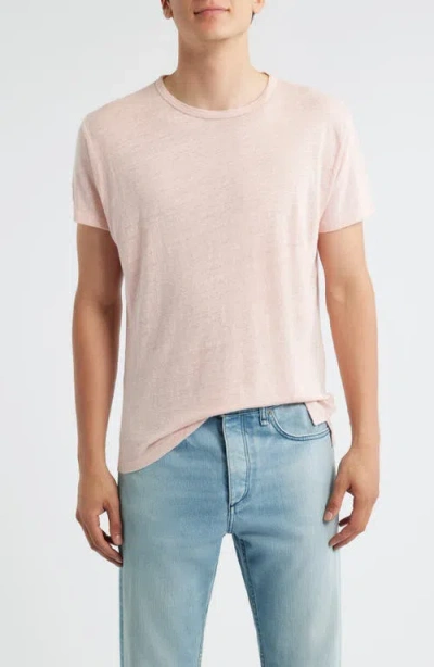 Alex Crane  Sun Regular Fit Linen Tee In Watermelon