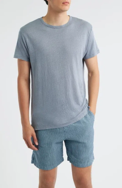Alex Crane  Sun Linen T-shirt In Gray