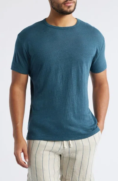 Alex Crane  Sun Linen T-shirt In Green