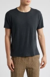 Alex Crane  Sun Linen T-shirt In Black