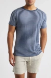 Alex Crane  Sun Linen T-shirt In Blue
