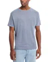 Alex Crane  Sun Regular Fit Linen Tee In Blue