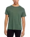 Alex Crane  Sun Regular Fit Linen Tee In Pine