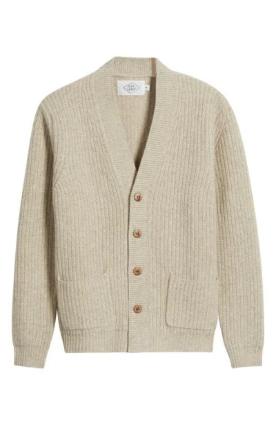 Alex Crane  Vale Merino Wool V-neck Cardigan In Neutral