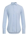 Alex Doriani Man Shirt Light Blue Size 17 ½ Cotton In Blue