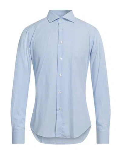 Alex Doriani Man Shirt Light Blue Size 17 ½ Cotton