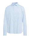 Alex Doriani Man Shirt Sky Blue Size 15 ¾ Cotton In Blue
