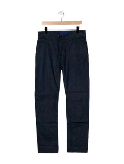 Pre-owned Alex Eagle Mid-rise Straight Leg Jeans In Blue
