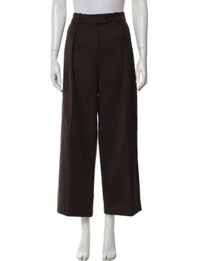 Pre-owned Alex Eagle Wool Wide Leg Pants W/ Tags In Gray