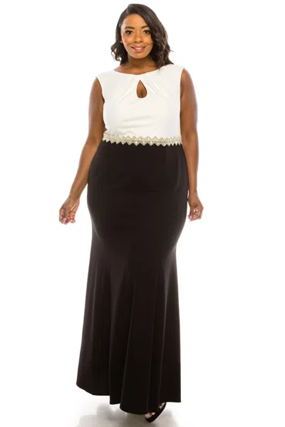 Alex Evenings 460108 Long Formal Plus Size Dress In White