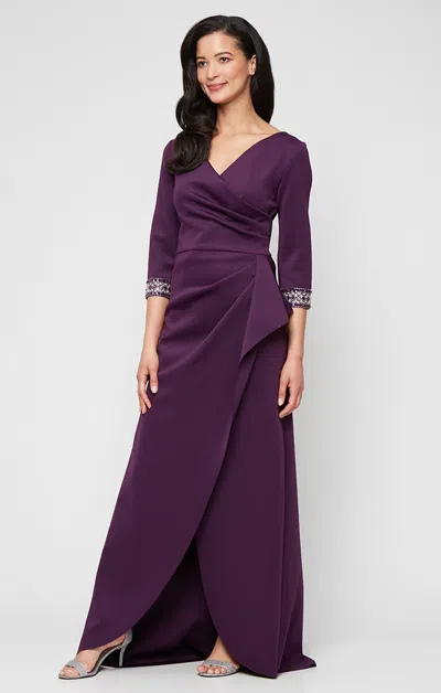 ALEX EVENINGS 8160527 LONG MOTHER OF THE BRIDE FORMAL DRESS