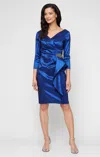 Alex Evenings 8166716 Short Mini Cocktail Dress In Blue