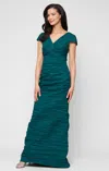 Alex Evenings 8266711 Long Formal Petite Evening Dress In Green