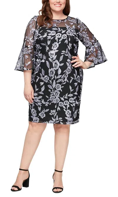 Alex Evenings 84171623 Plus Size Mother Of The Bride Dress In Black