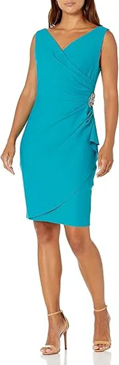 Alex Evenings Ae134005 Cocktail Short Dress In Blue