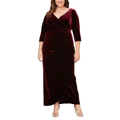 Alex Evenings Ae84918583 Plus Size Formal Dress In Black