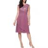 Alex Evenings Embroidered Empire Waist Cocktail Dress