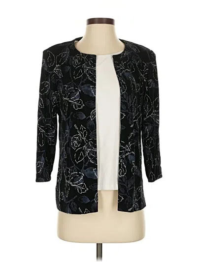 Pre-owned Alex Evenings Blazer Jacket In Black