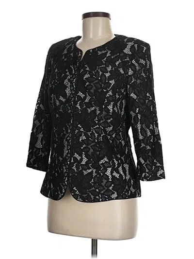 Pre-owned Alex Evenings Blazer Jacket In Black