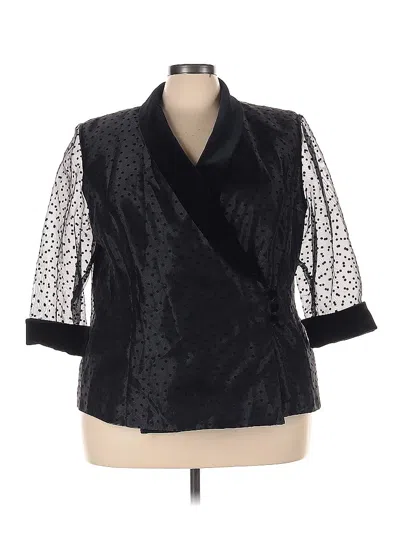 Pre-owned Alex Evenings Blazer Jacket In Black