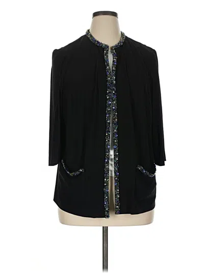Pre-owned Alex Evenings Blazer Jacket In Black