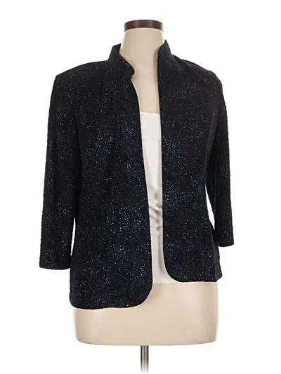 Pre-owned Alex Evenings Blazer Jacket In Black