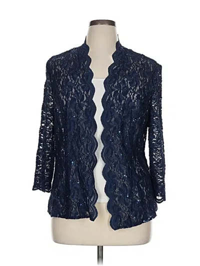 Pre-owned Alex Evenings Blazer Jacket In Blue