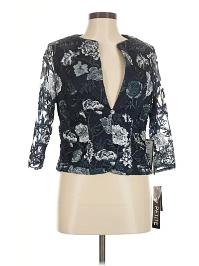 Alex Evenings Blazer Jacket In Blue