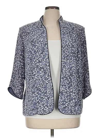Pre-owned Alex Evenings Blazer Jacket In Blue