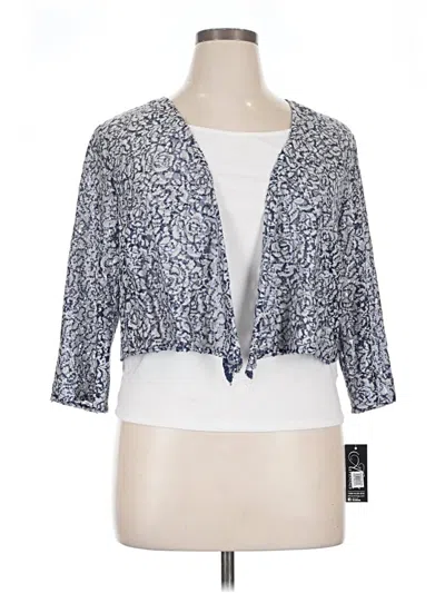 Alex Evenings Blazer Jacket In Blue