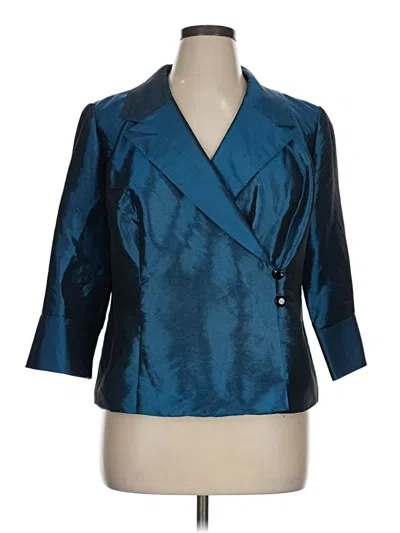 Pre-owned Alex Evenings Blazer Jacket In Blue
