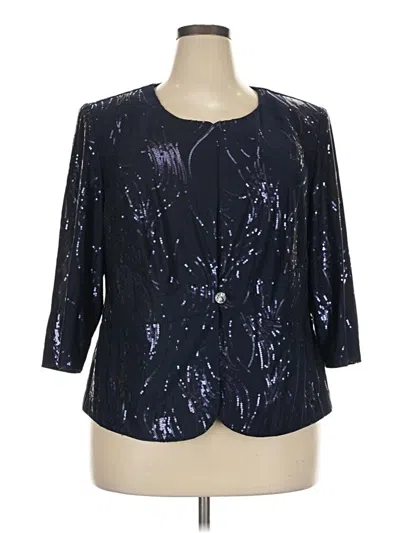 Pre-owned Alex Evenings Blazer Jacket In Blue