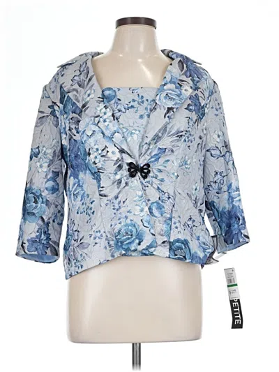 Alex Evenings Blazer Jacket In Blue