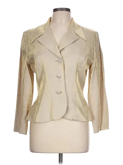 Pre-owned Alex Evenings Blazer Jacket In Gold