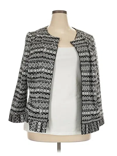 Pre-owned Alex Evenings Blazer Jacket In Gray