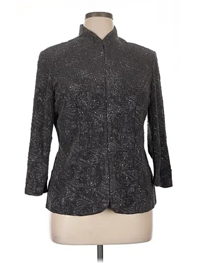 Pre-owned Alex Evenings Blazer Jacket In Gray