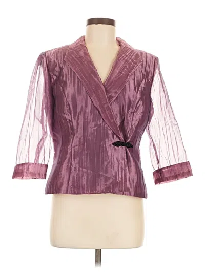 Pre-owned Alex Evenings Blazer Jacket In Purple