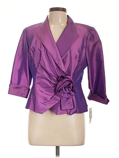 Pre-owned Alex Evenings Blazer Jacket In Purple