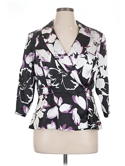 Pre-owned Alex Evenings Blazer Jacket In Purple